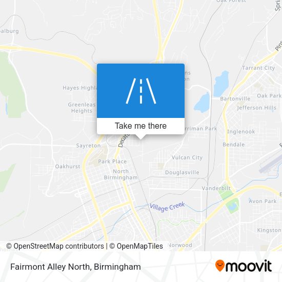 Mapa de Fairmont Alley North