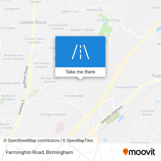 Farmington Road map