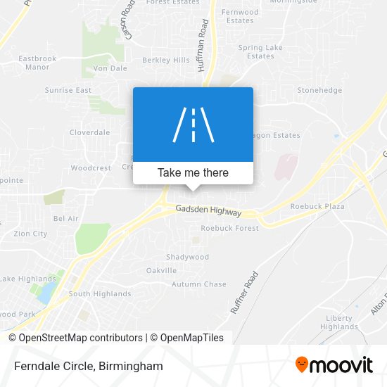 Ferndale Circle map