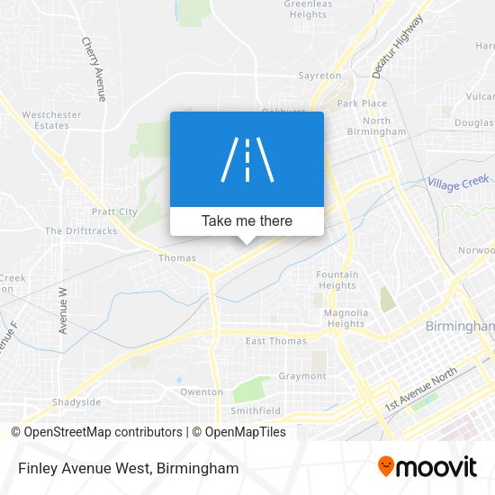 Mapa de Finley Avenue West