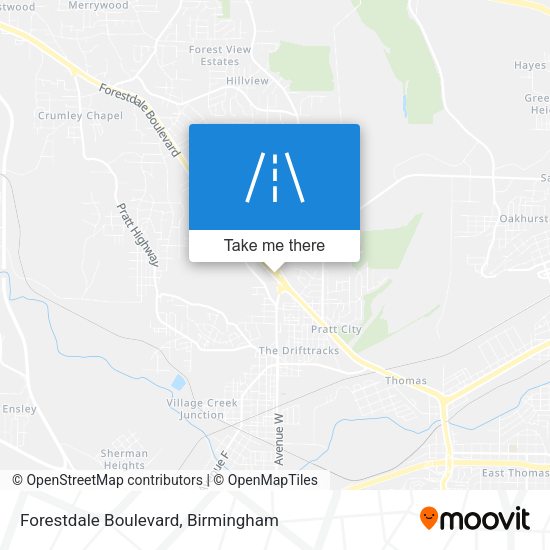 Forestdale Boulevard map