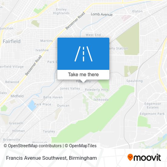 Mapa de Francis Avenue Southwest