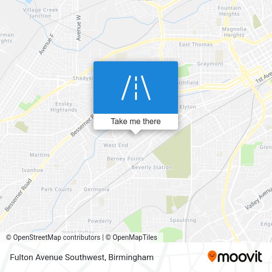 Mapa de Fulton Avenue Southwest