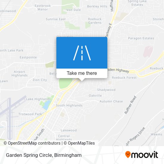 Garden Spring Circle map