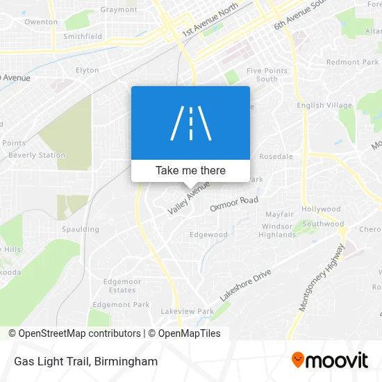 Gas Light Trail map