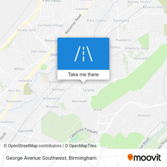 Mapa de George Avenue Southwest