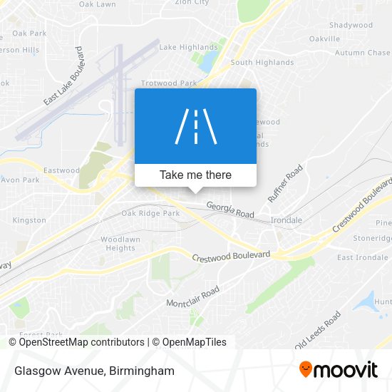 Mapa de Glasgow Avenue