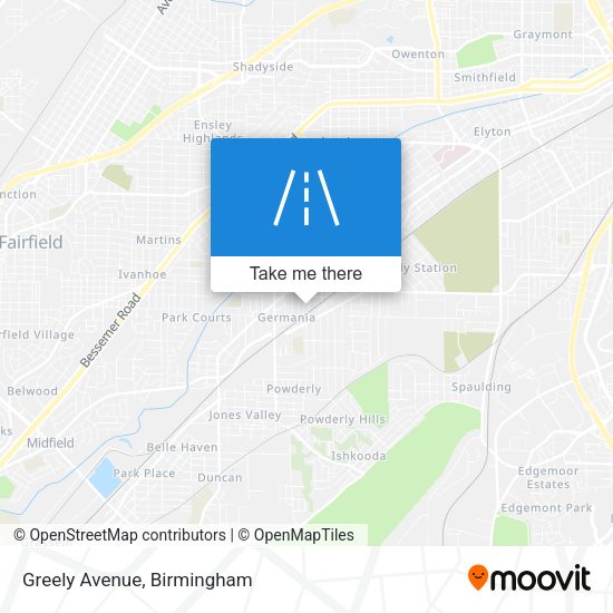 Mapa de Greely Avenue