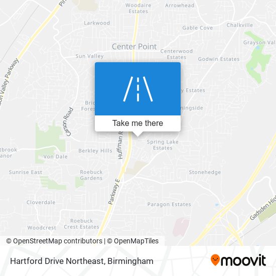 Mapa de Hartford Drive Northeast