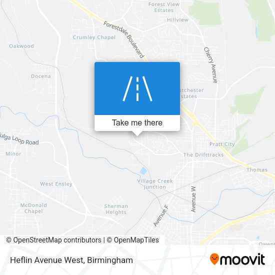 Mapa de Heflin Avenue West