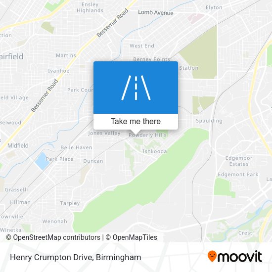 Mapa de Henry Crumpton Drive
