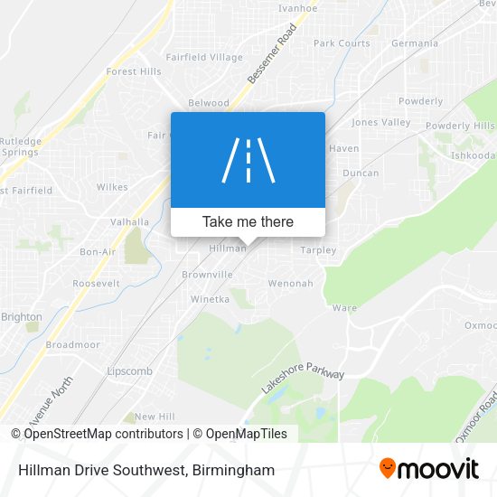 Mapa de Hillman Drive Southwest