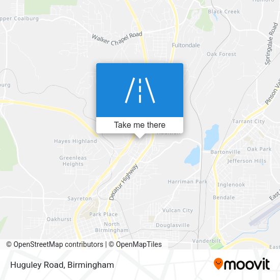 Mapa de Huguley Road