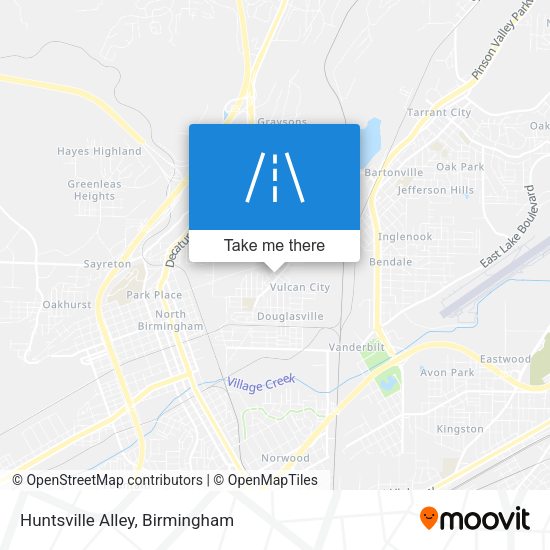 Mapa de Huntsville Alley