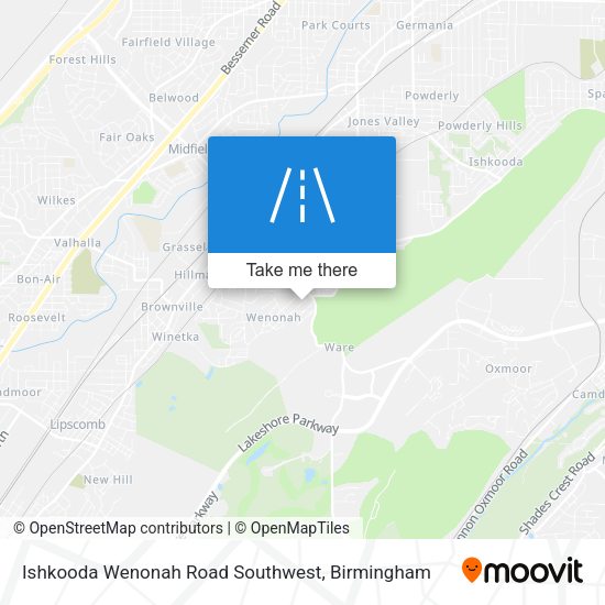 Ishkooda Wenonah Road Southwest map