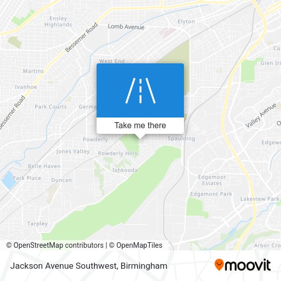 Mapa de Jackson Avenue Southwest