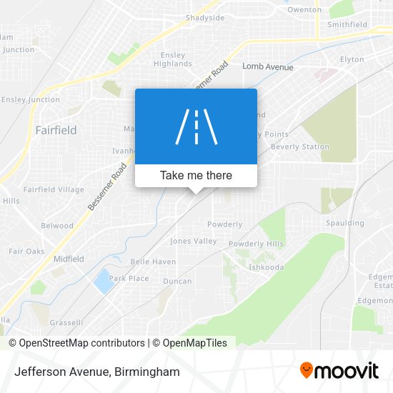Jefferson Avenue map