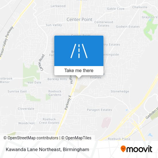 Kawanda Lane Northeast map