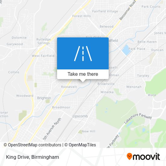 King Drive map