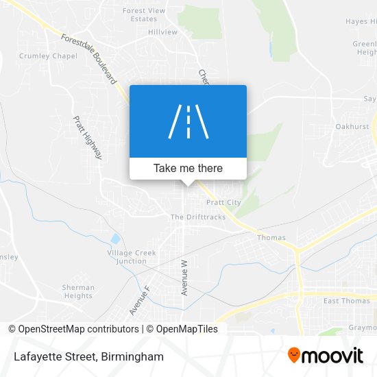 Lafayette Street map