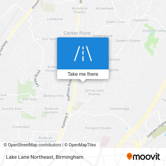 Mapa de Lake Lane Northeast