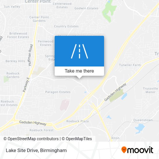 Lake Site Drive map