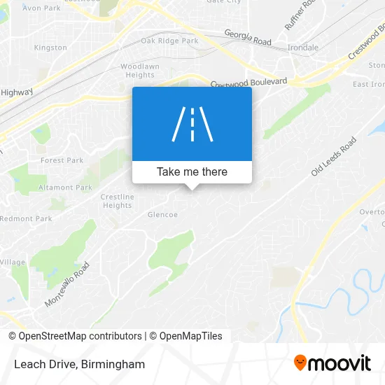 Leach Drive map