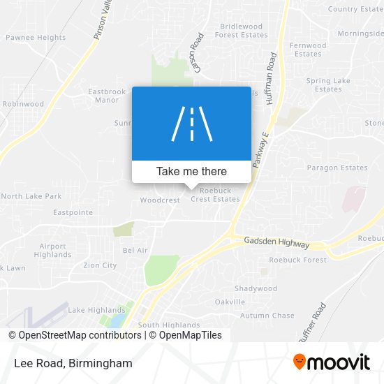 Mapa de Lee Road