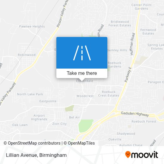 Mapa de Lillian Avenue