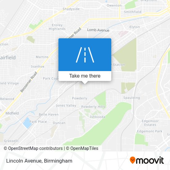 Mapa de Lincoln Avenue