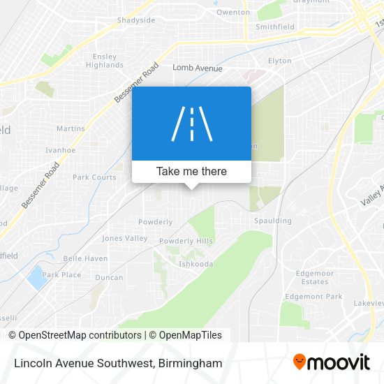 Mapa de Lincoln Avenue Southwest