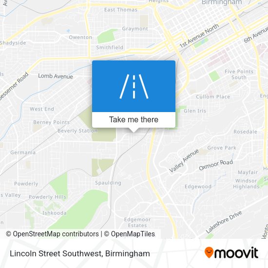 Mapa de Lincoln Street Southwest