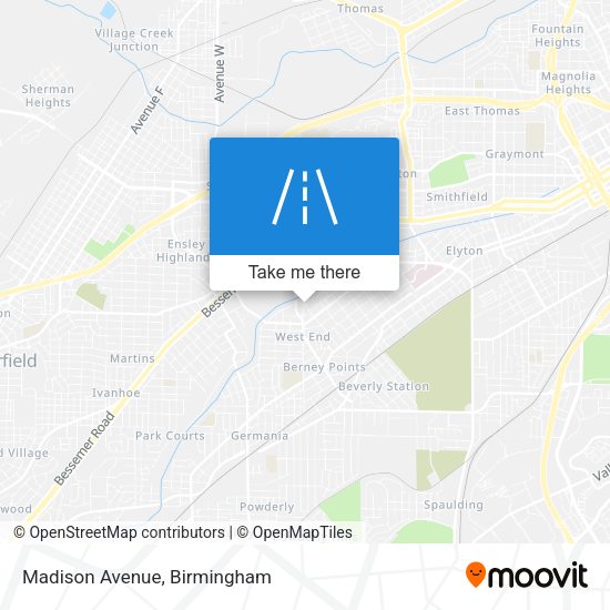 Mapa de Madison Avenue