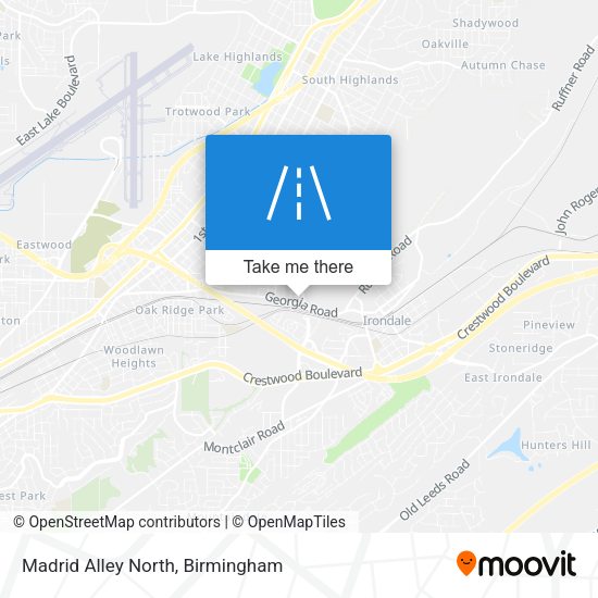 Mapa de Madrid Alley North