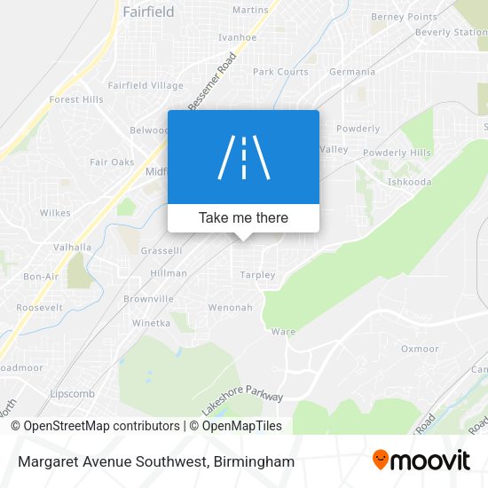 Mapa de Margaret Avenue Southwest