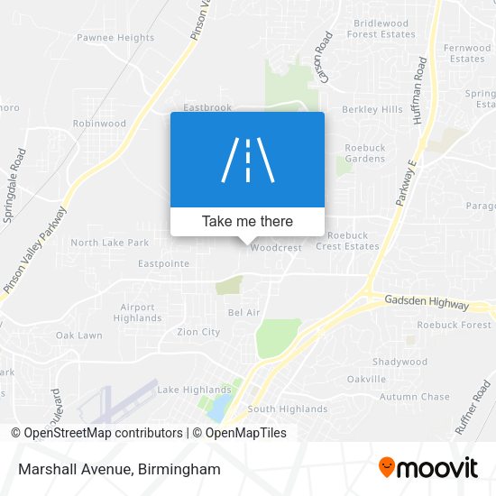 Mapa de Marshall Avenue