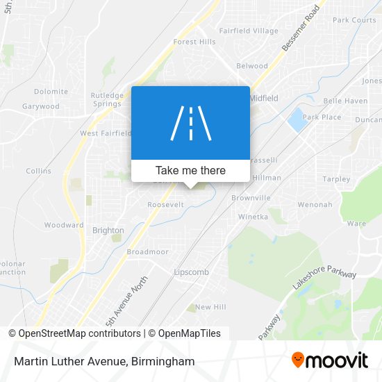 Martin Luther Avenue map