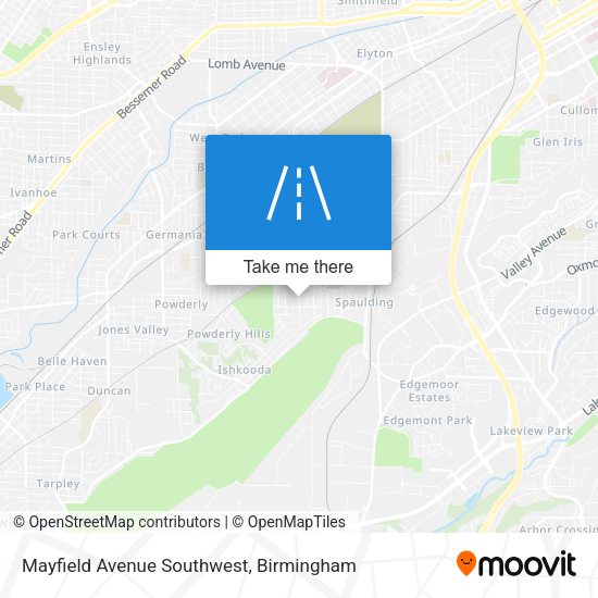 Mapa de Mayfield Avenue Southwest
