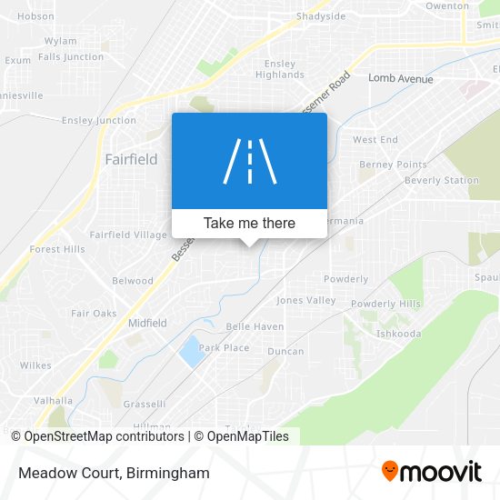 Mapa de Meadow Court