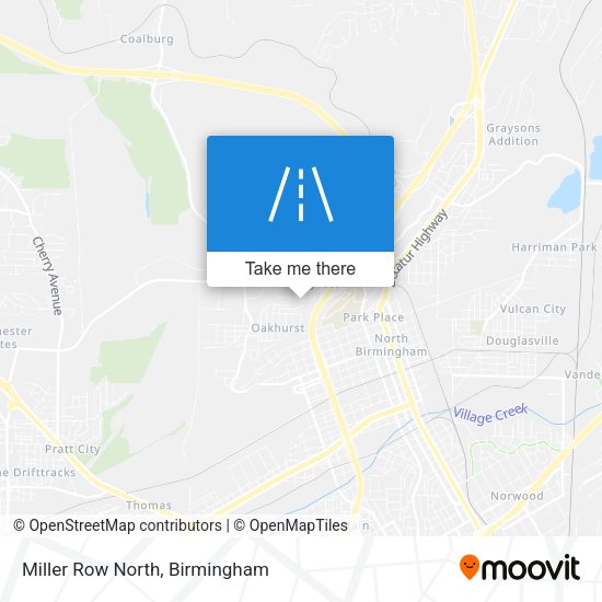 Miller Row North map