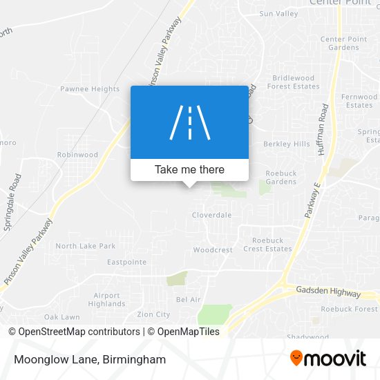Mapa de Moonglow Lane