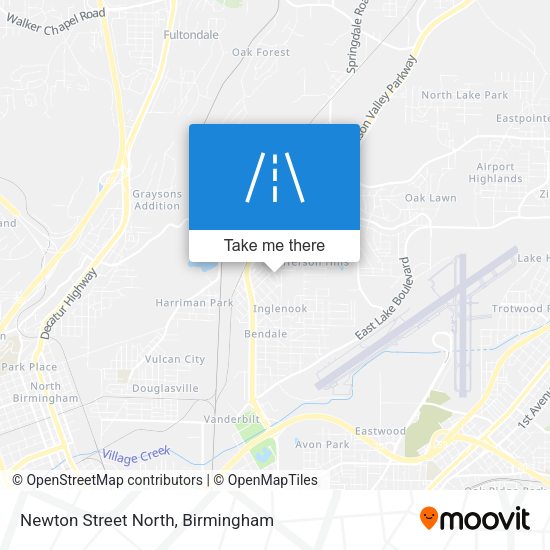 Newton Street North map