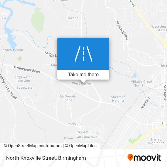 Mapa de North Knoxville Street