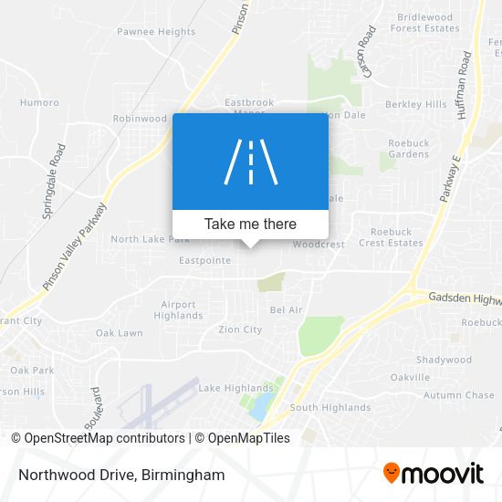 Northwood Drive map