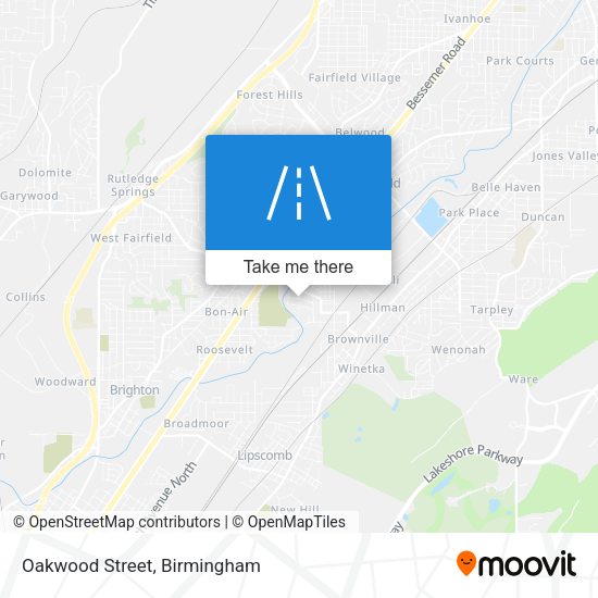 Mapa de Oakwood Street