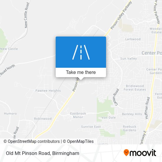 Mapa de Old Mt Pinson Road