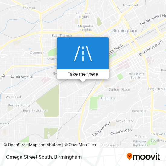 Omega Street South map