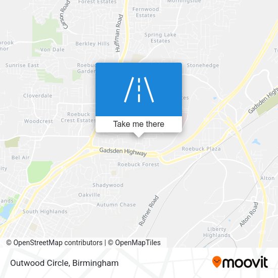 Mapa de Outwood Circle