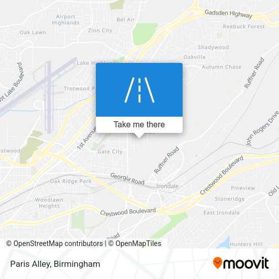 Mapa de Paris Alley