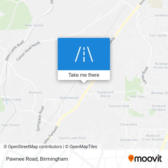 Mapa de Pawnee Road